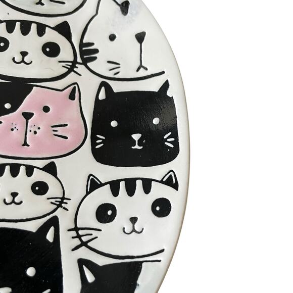 Spectrum Designz KITTY CAT FRIENDS 8in Salad Plate Set of 4 New - Picture 6 of 13